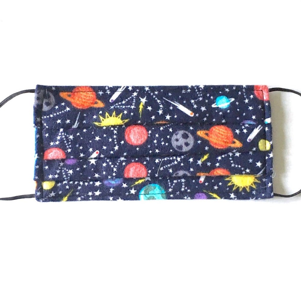 Outerspace PLANETS Handmade Face Mask